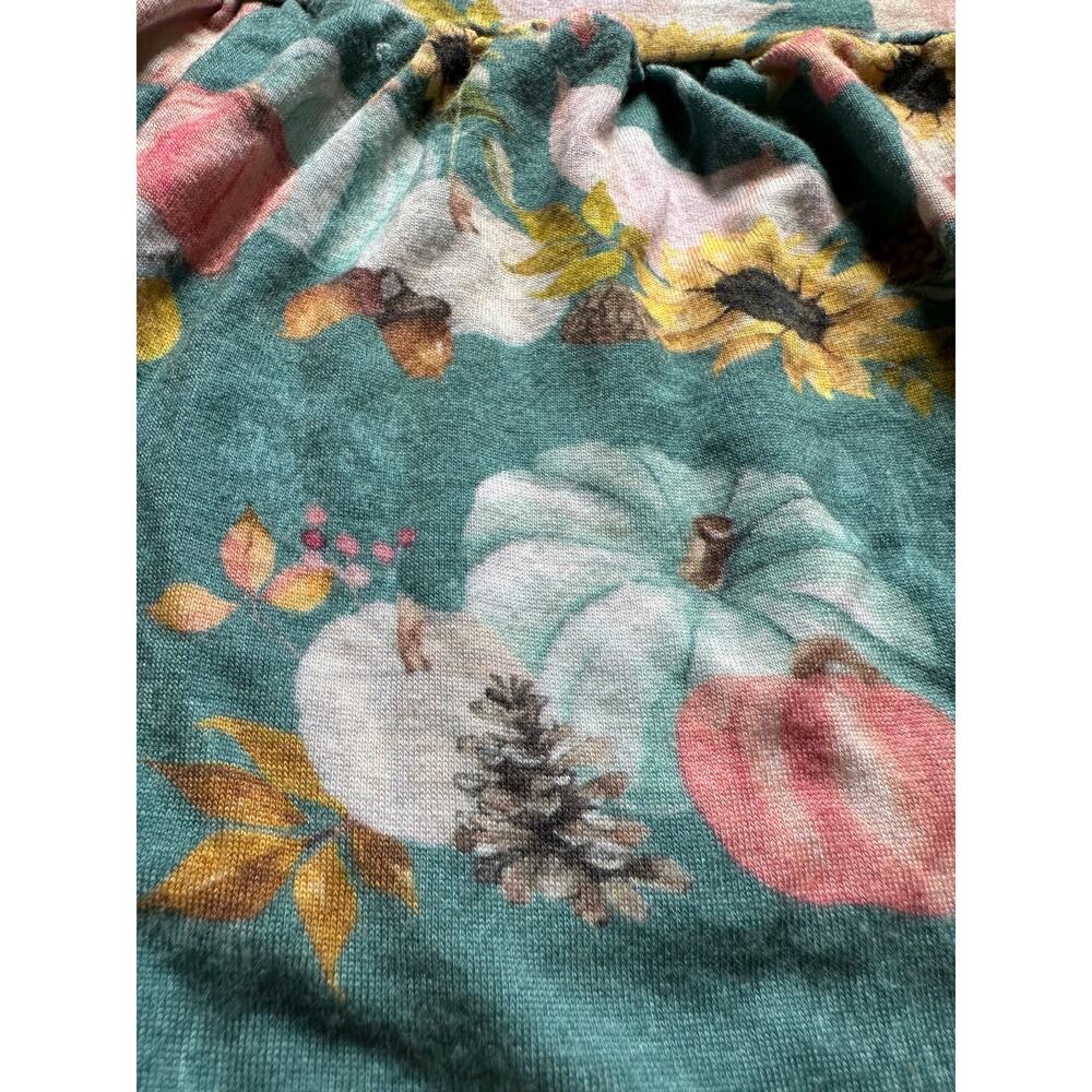 Tiny Revival Tiny Roots Girls Fall Dress Pumpkins Sunflowers Savannah 18-24M - Picture 6 of 6